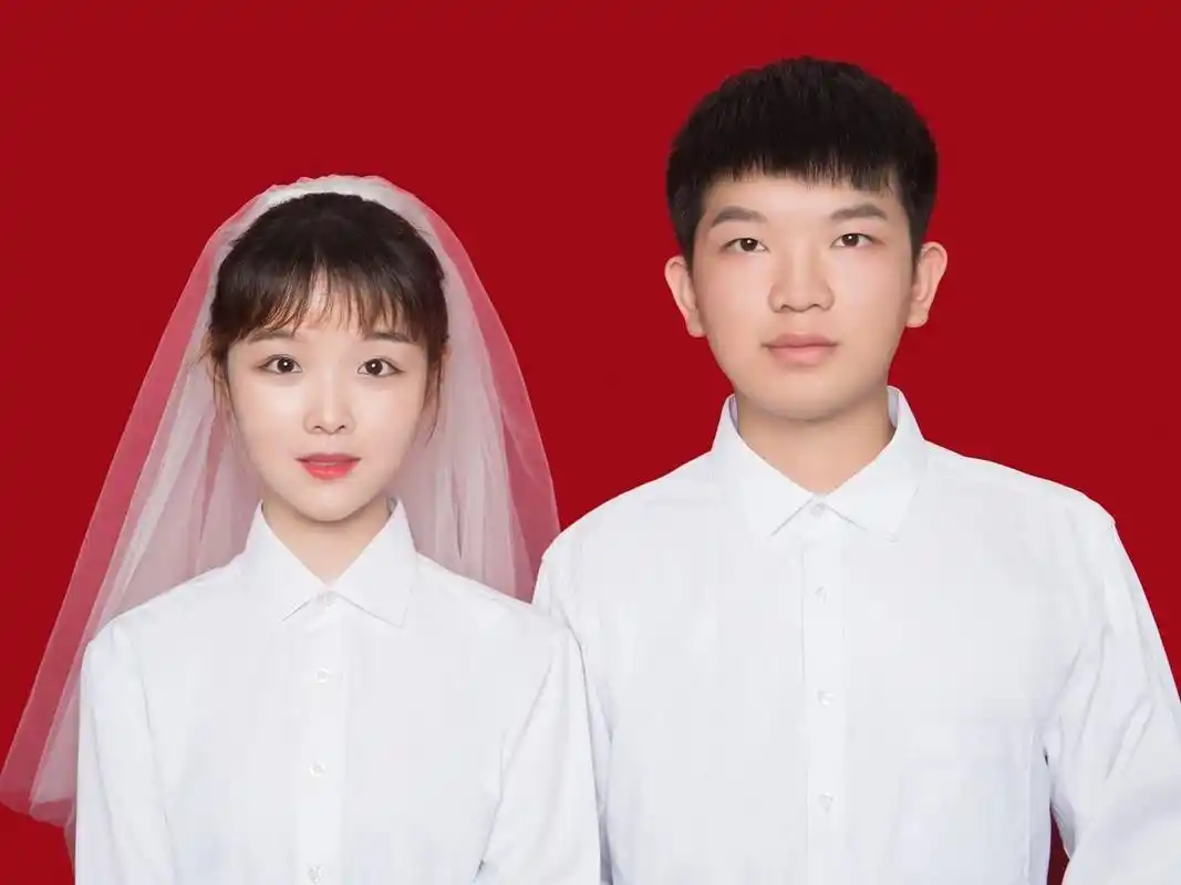 结婚证件照可以戴头纱!