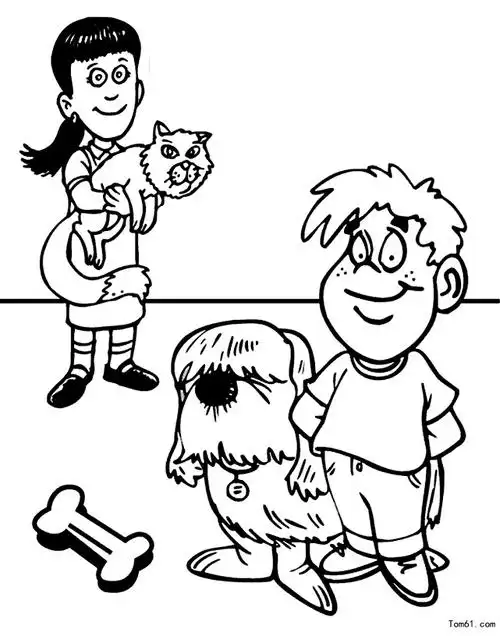 小狗图片_简笔画图片_少儿图库_中国儿童资源网