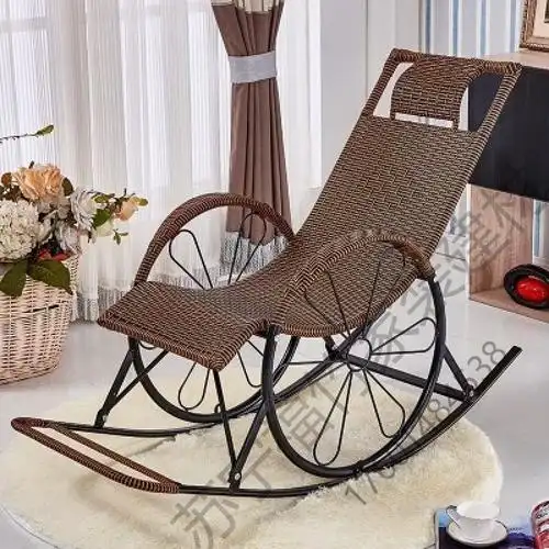 苏宁严选躺椅客厅藤编摇摇椅摇摆椅安乐老人椅懒人逍遥藤椅休闲椅阳台