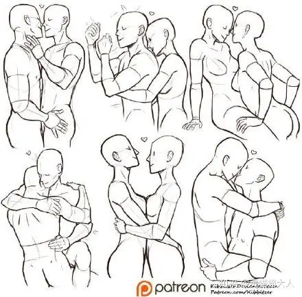 双人互动动态素材#绘画参考# - 知乎