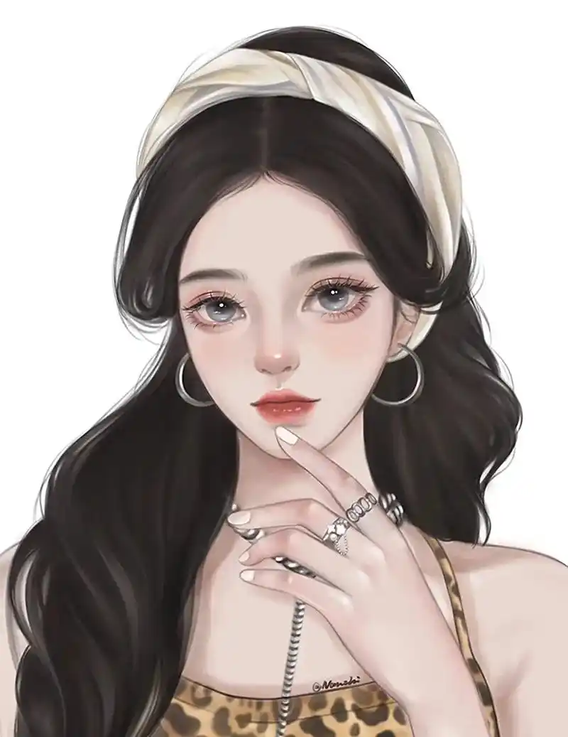 手绘女头 #女生头像 #高冷女头  - 抖音