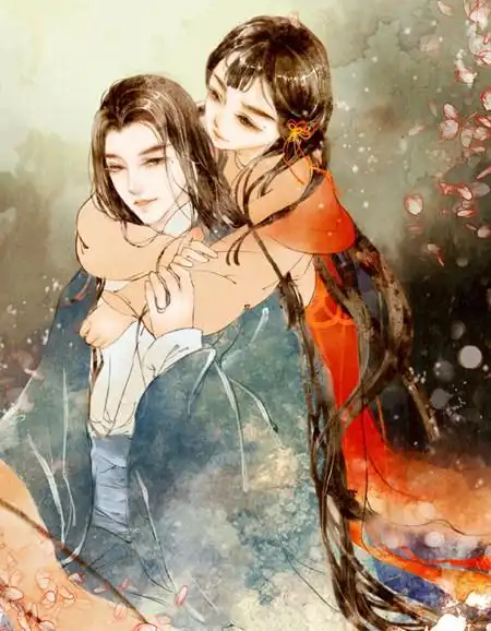 高清古风情侣图集(52张),超恩爱甜蜜的古风图片