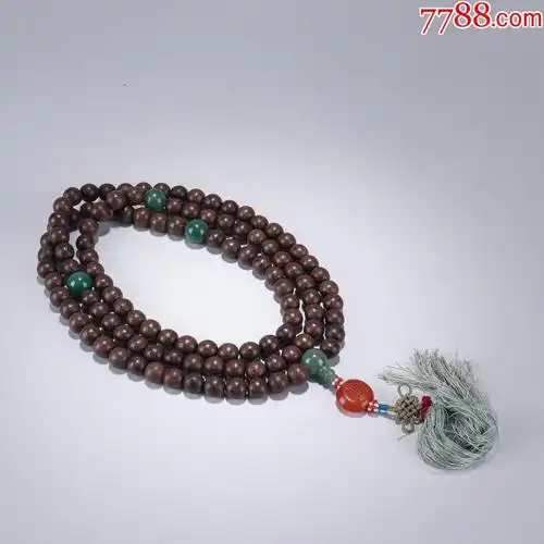 旧藏老沉香108颗佛珠