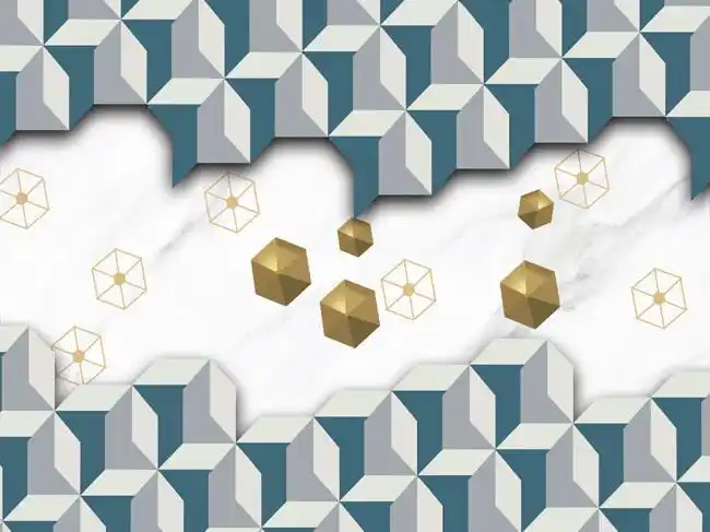 现代简约几何形状背景墙-psd素材-百图汇设计素材