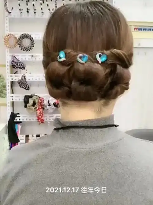 旗袍盘发适合喜婆婆妈妈发型#旗袍发型 #编发教程