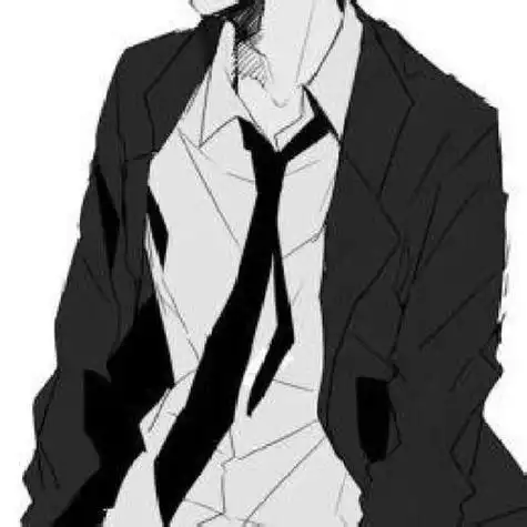 西装头像男黑白