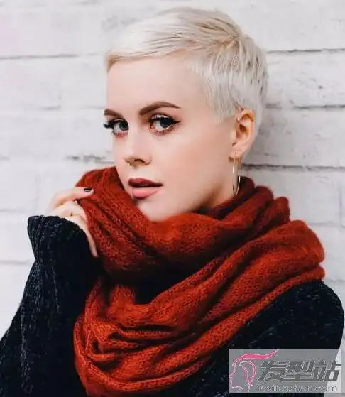 欧美时尚短发造型 超短发利落干练太a了_发型站_最新流行发型设计发型