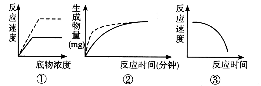 图③不能表示在反应开始的一段时间后,反应速度与时间的关系