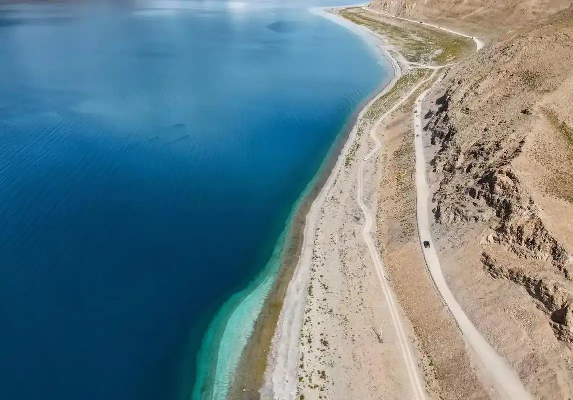 羊湖珠峰纳木措5天精品旅拍.day1:拉萨-羊卓雍错环湖-观 - 抖音