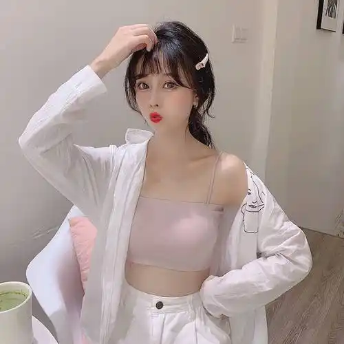 薄款性感冰丝裹胸内衣女学生韩版性感抹胸打底吊带小背心少女内穿薄款