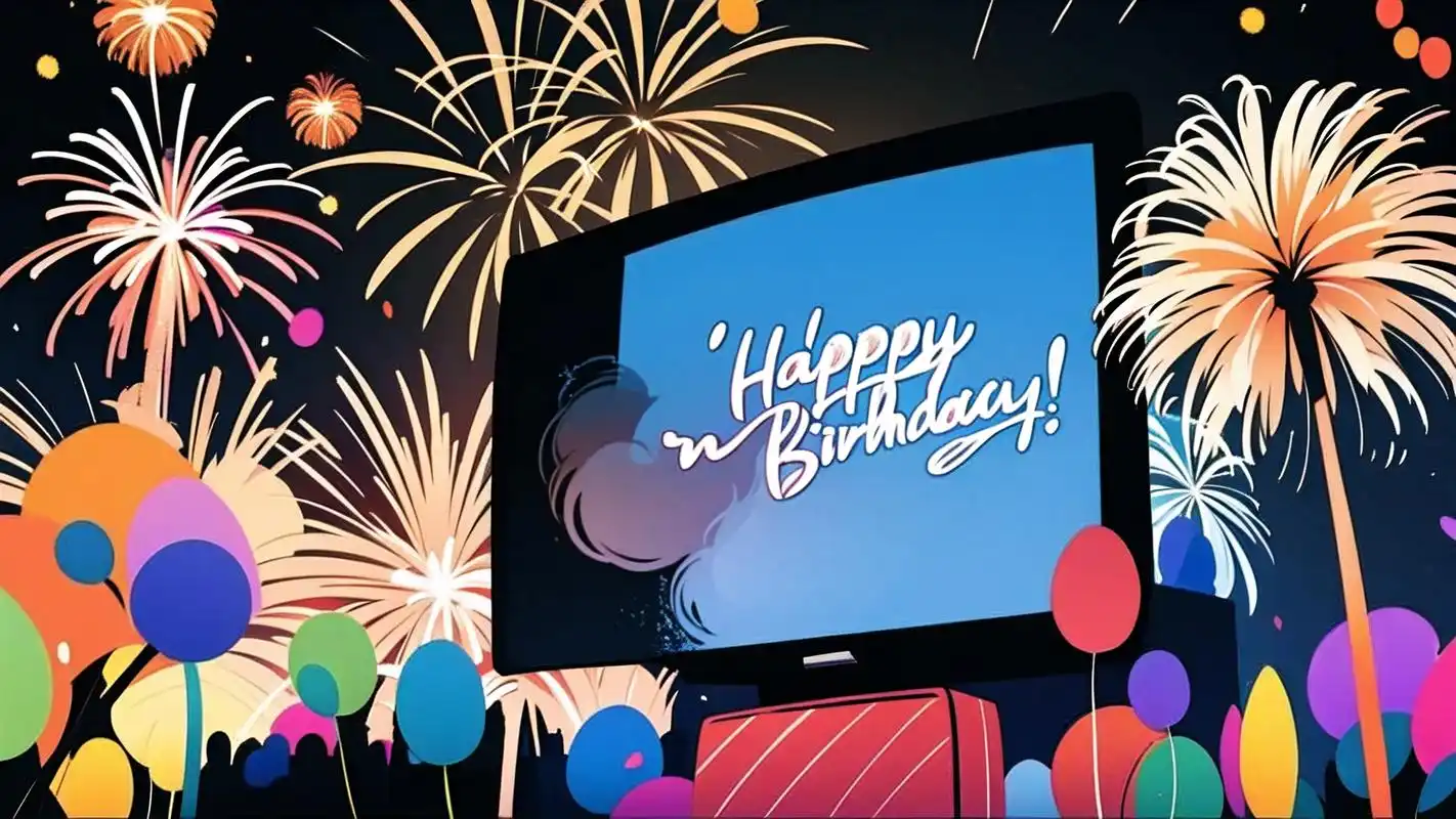 🎂电视投屏烟花背景图🎆