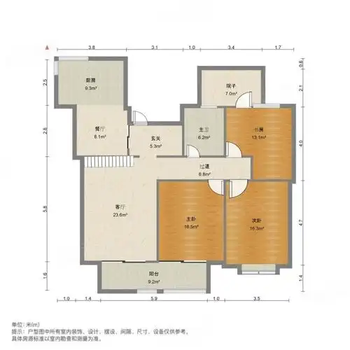 梁溪新世纪花园北区永丰路334号3室2厅2卫1423