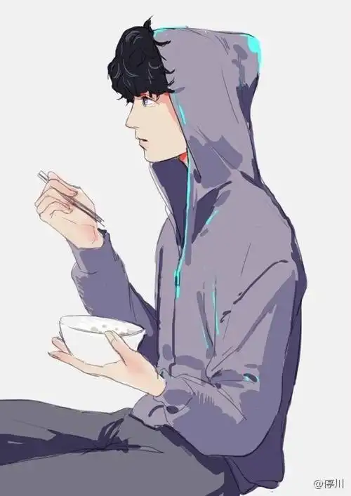 张艺兴 饭绘 连帽衫 漫画男 lay fanart cr. logo