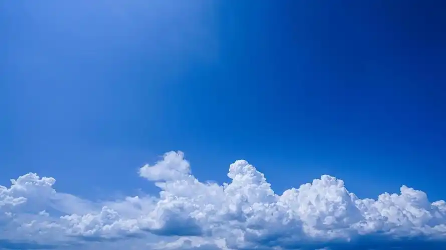 大自然的蓝天白云,高清壁纸,风景图片-回车桌面