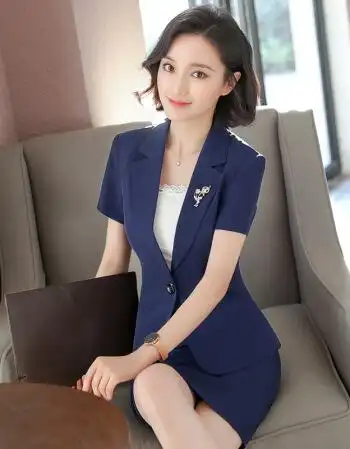 女装 小西装 帝非普 夏装白领职业装女装套装短袖韩版气质时尚ol正装