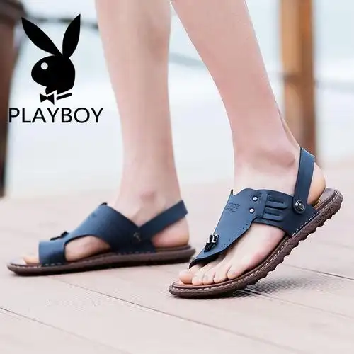 花花公子凉鞋男鞋夹趾沙滩鞋夏天男士拖鞋越南休闲鞋人字拖青少年