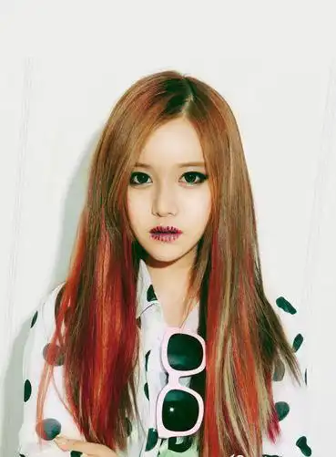 女生最新渐变色头发图片大全