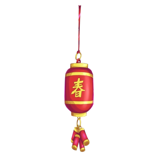 挂起的春节红灯笼图片