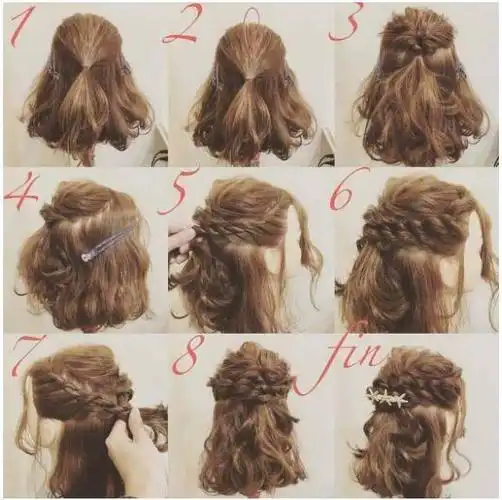 短发姑娘怎么扎发编发?