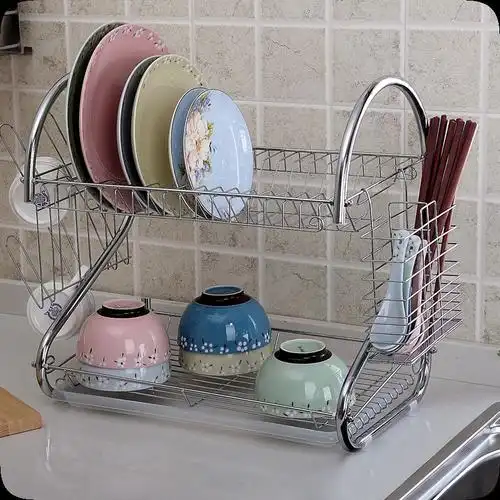 新奇特家庭厨房实用工具日常创意家居生活日用品百货小商品碗架