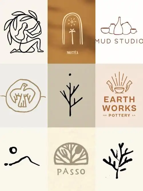 logo小众文艺系轻复古标志logo设计分享