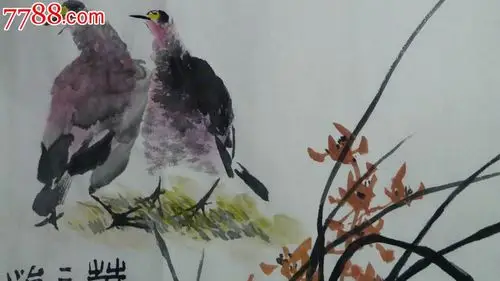 中国画写意花鸟画《春》-se19635063-花鸟国画原作-零售-7788收藏