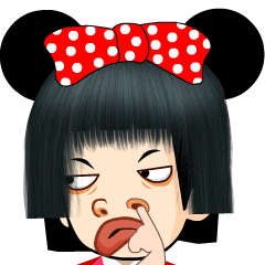 抠鼻子 - 二表哥二表姐超级搞笑表情 - 斗图表情包 - 金馆长表情库