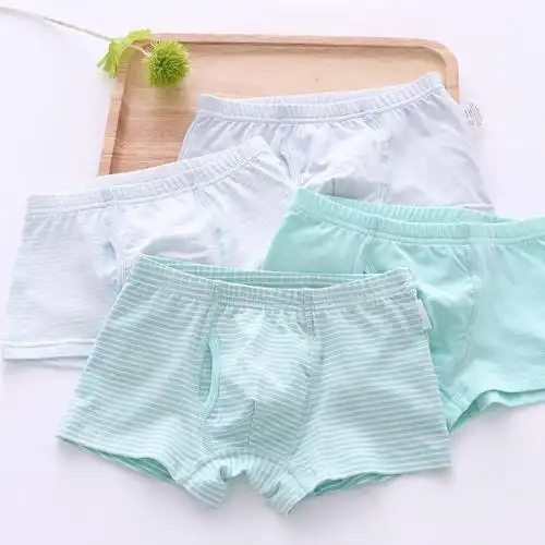 kidsmamdad四条装男童内裤三角裤男宝宝三角裤中大童短裤儿童内裤