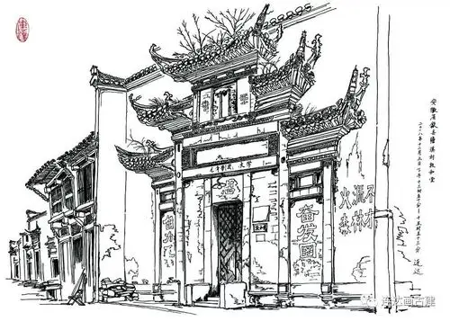 问道寻缘连达行走江南手绘画古建