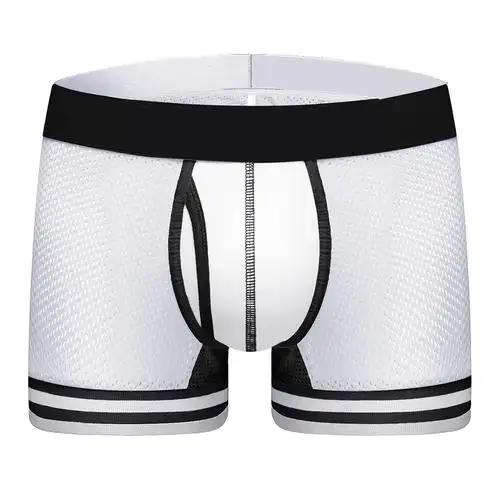 速卖通 ebay新款中腰性感网孔布内裤男 pump透气u凸设计男士内裤