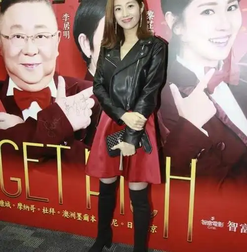 近年有意复出的陈自瑶昨日与李居明,石詠莉等人现身新光戏院,为新作