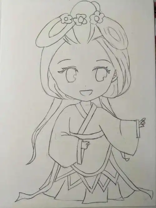 零基础学画画古代美女