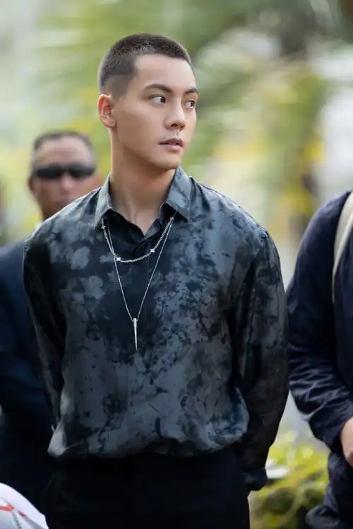 陈伟霆光影侧脸