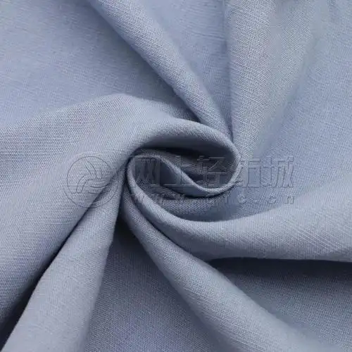 yc211天丝亚麻平纹面料休闲工装裤上衣全棉服装用面料