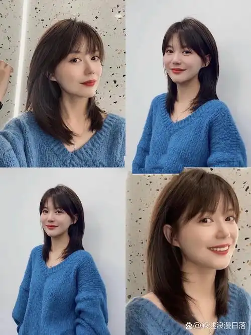 最受欢迎的锁骨发6015整体发型简约自然97整体c弯77气垫烫