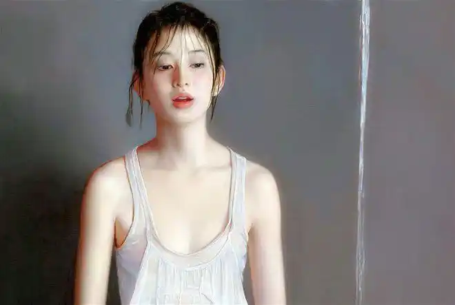 美女博士画自己画出了梦境中的人体技法大胆创新再放大看看