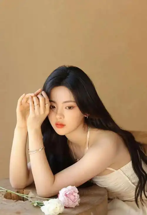 杨超越甜美写真,一袭抹胸连衣裙,清新中带着小性感