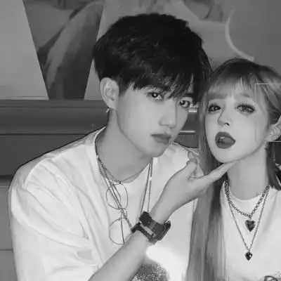 黑白情头双人两张图片