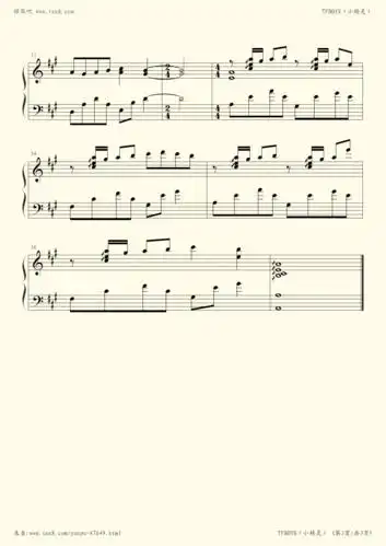钢琴谱 - tfboys 『小精灵』
