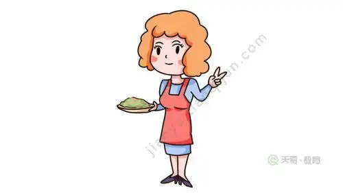 我的妈妈真勤快简笔画