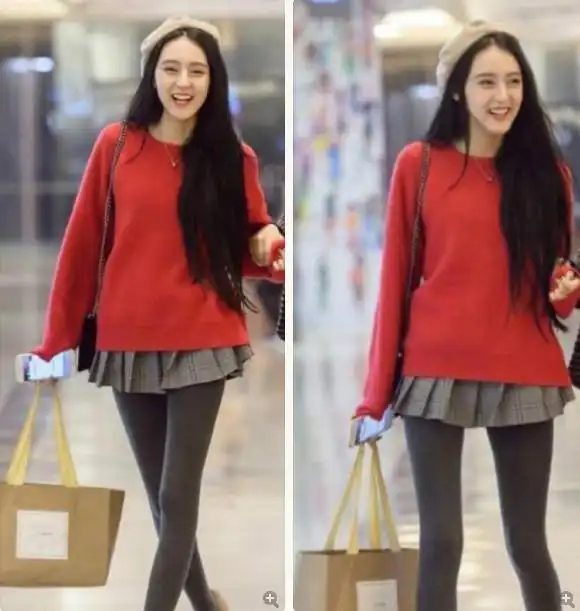 迪丽热巴的"妹妹"是位空姐,颜值神似胖迪!