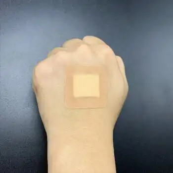 创可贴大号50片pe方形创可贴创口贴3835cm透气独立包装肤色大号