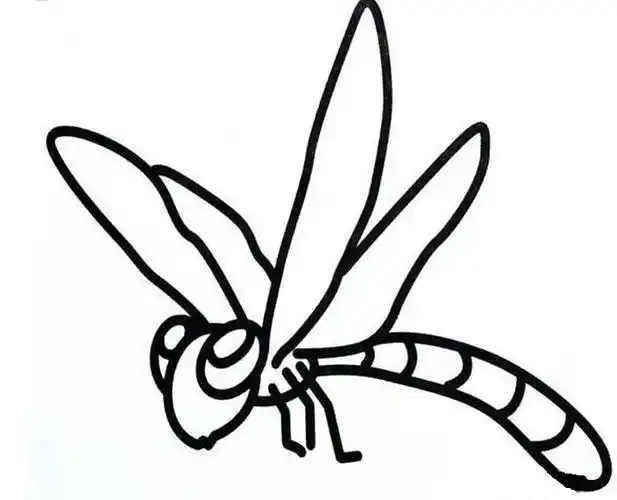 蜻蜓简笔画1卡通蜻蜓
