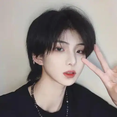 特价短发假发个性帅气 男女通用_假发鲻鱼头男女帅气短发中分刘海狼尾