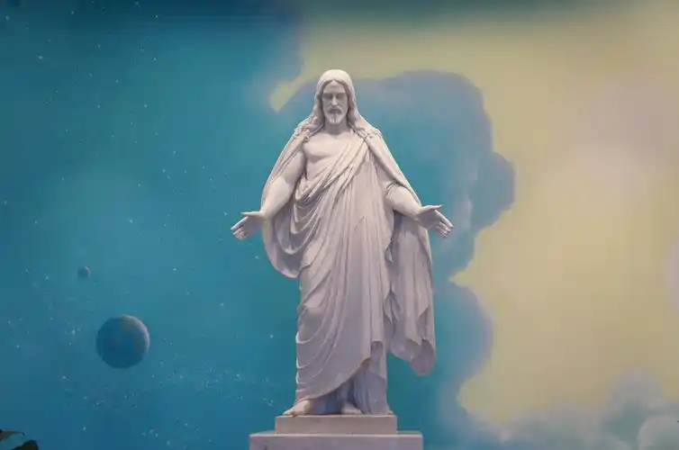 咦,有个耶稣像?