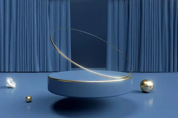 高级蓝色3d场景图