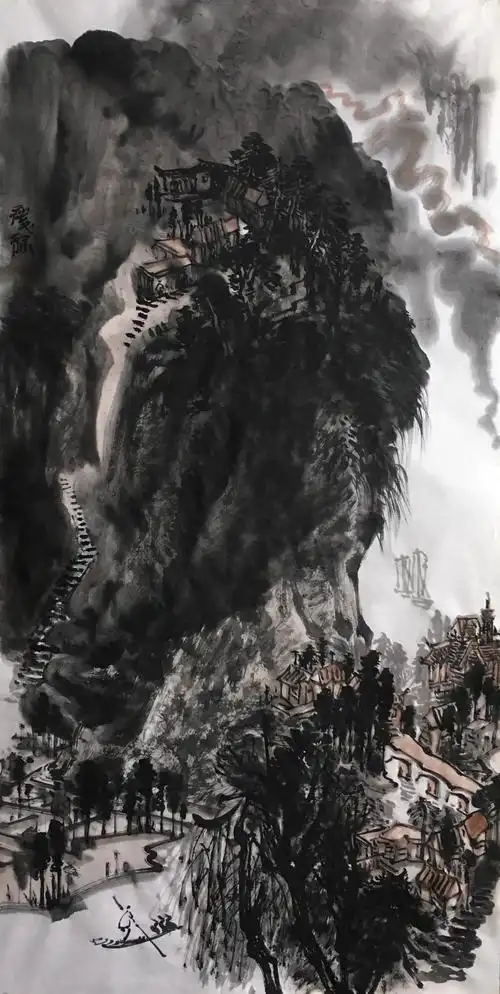 大写意山水笔墨的豪放与气魄