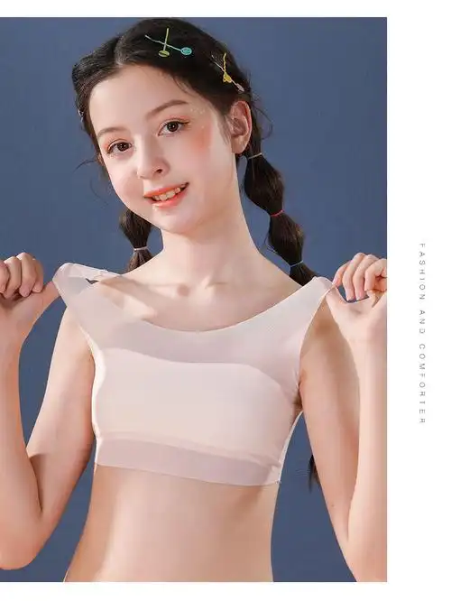 款一阶女孩发育期小学生10大童抹胸文胸小女孩夏天时代精梳棉内衣拉拉