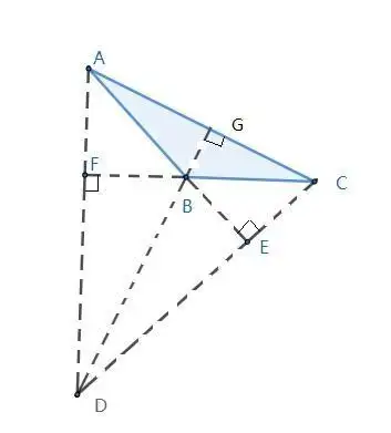 三角形的三条高线交于一点