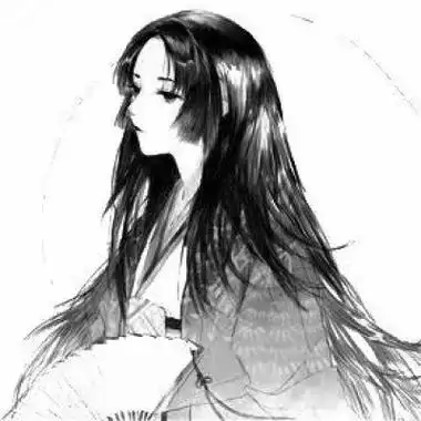 黑白系古风女头.女生头像
